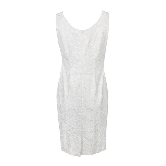 NWOT Albert Nipon Sleeveless Jacquard Dress - Picture 2 of 11